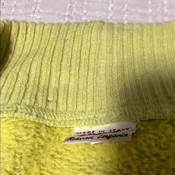 Sisley Vintage 80’s Cardigan Sweater Green Crest accent - Picture 3 of 14